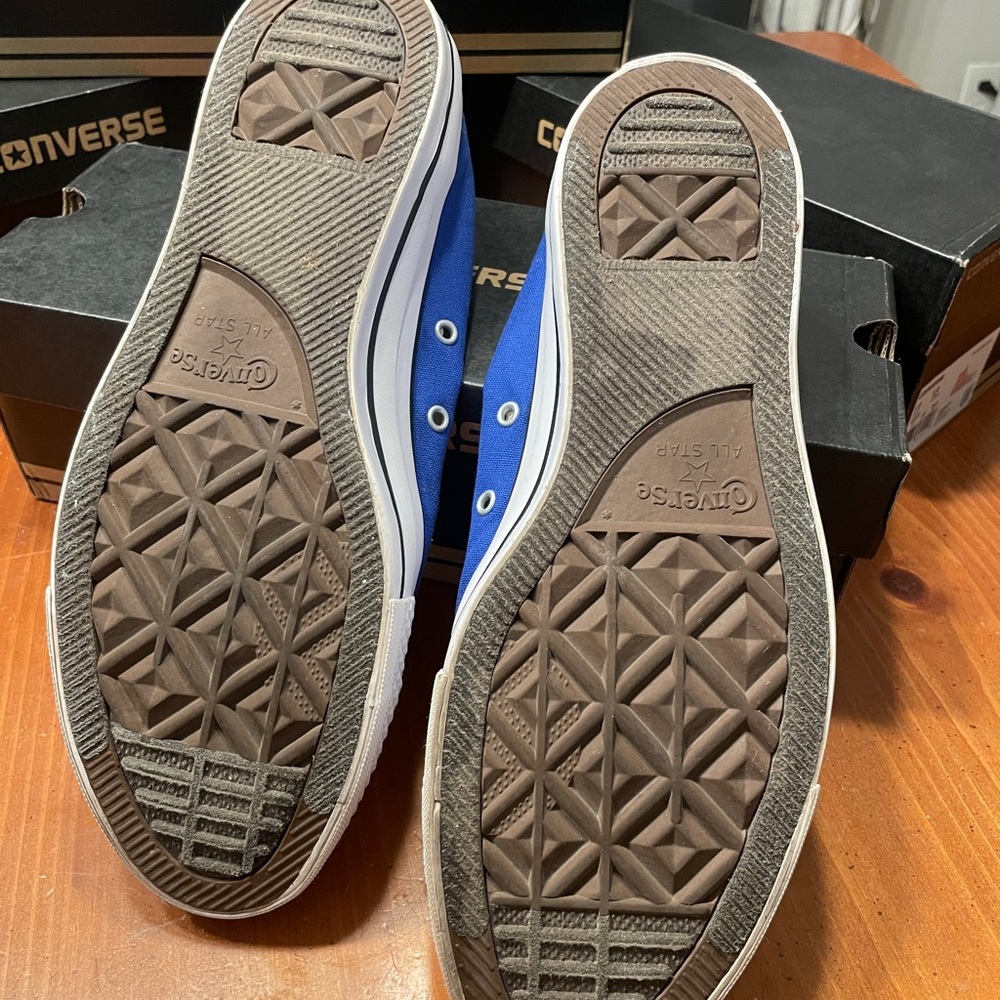 Converse Men's Blue Canvas Sneakers - Picture 3 of 6